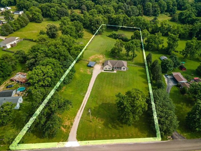 2034 Glencoe Rd, Culleoka, TN 38451 - aerial overview of property's location featuring property boundaries highlighted