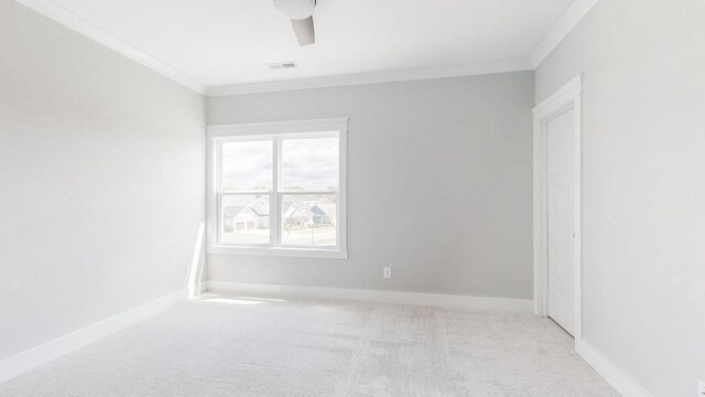 140 Edgewater Way, Jasper, TN 37347 - carpeted spare room with crown molding, ceiling fan, and baseboards