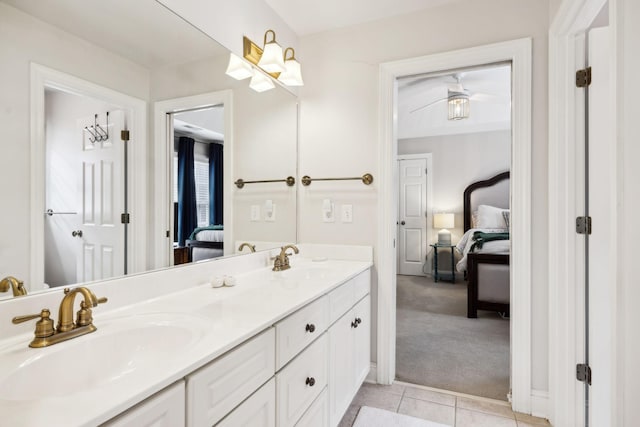 200 Addison Ave, Franklin, TN 37064 - ensuite bathroom with double vanity and tile patterned floors