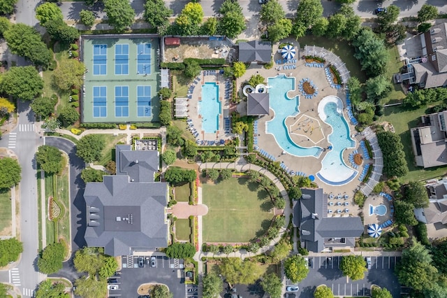 200 Addison Ave, Franklin, TN 37064 - aerial view of property's location featuring a pool