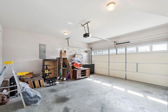5239 Starnes Dr, Murfreesboro, TN 37128 - garage with electric panel and a garage door opener