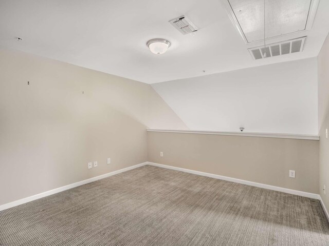 3031 Joseph Dr, Spring Hill, TN 37174 - additional living space featuring attic access, carpet floors, baseboards, and lofted ceiling