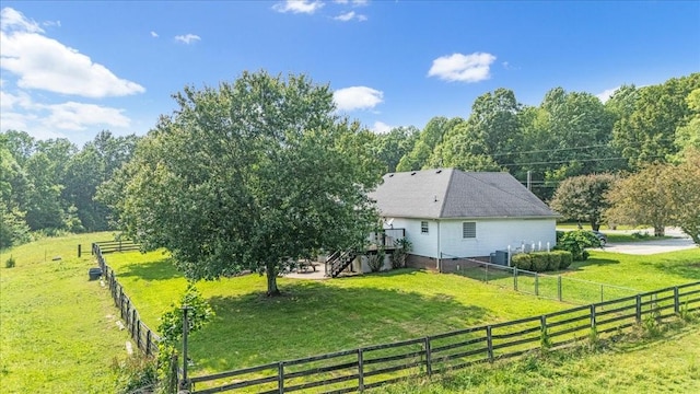 431 Jack Thomas Dr, Manchester, TN 37355 - view of property exterior featuring stairs, cooling unit, and a view of rural / pastoral area