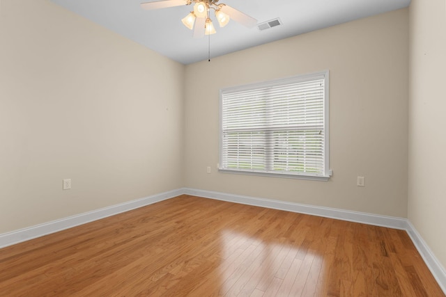 226 Wrennewood Ln, Franklin, TN 37064 - spare room with light wood-type flooring, baseboards, and ceiling fan
