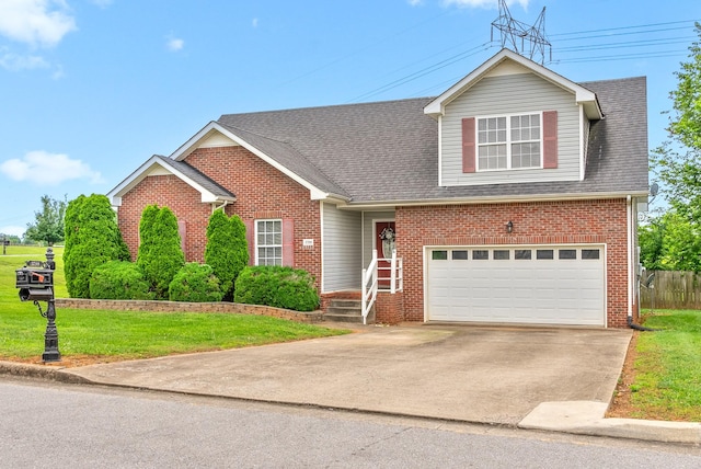 3700 Wheatfield Ln, Clarksville, TN 37040 - traditional-style home with brick siding, concrete driveway, and a front lawn