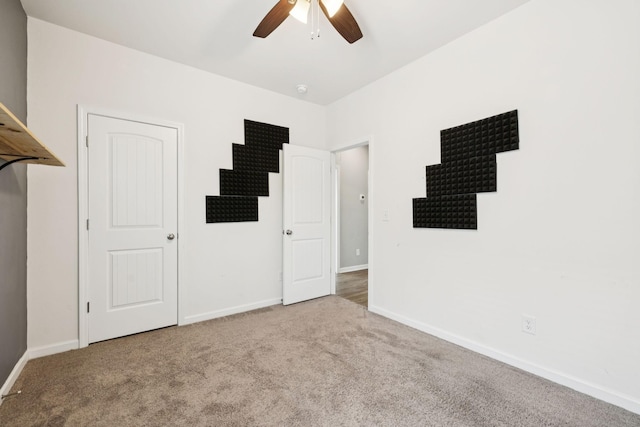 3211 Briar Chapel Dr, Murfreesboro, TN 37128 - unfurnished bedroom with carpet flooring, baseboards, and a ceiling fan