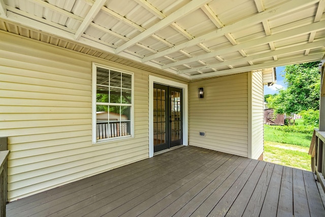 171 Stephanie Dr, Clarksville, TN 37042 - wooden deck featuring french doors