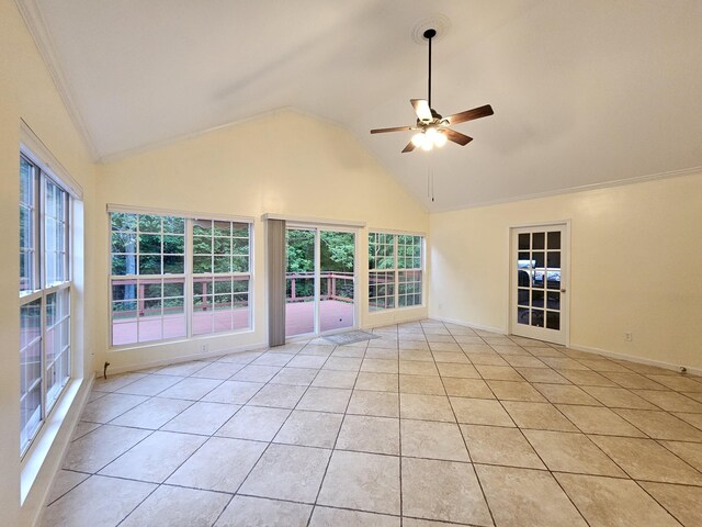2524 Distillery Rd, Greenbrier, TN 37073 - unfurnished sunroom with lofted ceiling and healthy amount of natural light