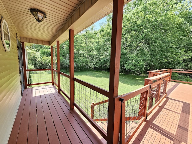 2524 Distillery Rd, Greenbrier, TN 37073 - deck with a lawn