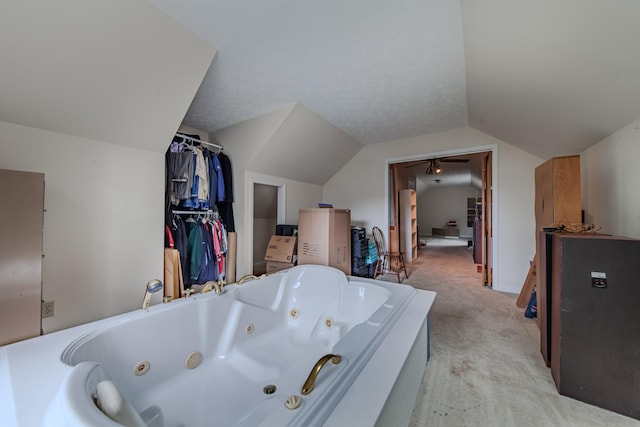 314 Millhouse Rd, Smyrna, TN 37167 - bathroom featuring vaulted ceiling and a whirlpool tub