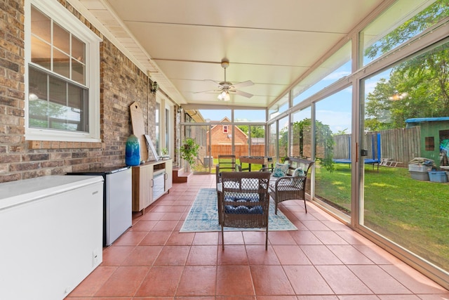 314 Millhouse Rd, Smyrna, TN 37167 - sunroom / solarium with a ceiling fan and outdoor lounge area