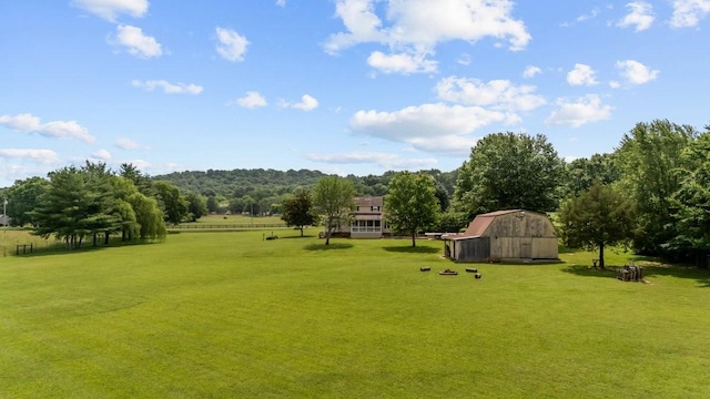 346 Spring Creek Ln, Lebanon, TN 37090 - view of green lawn with a barn and an outbuilding