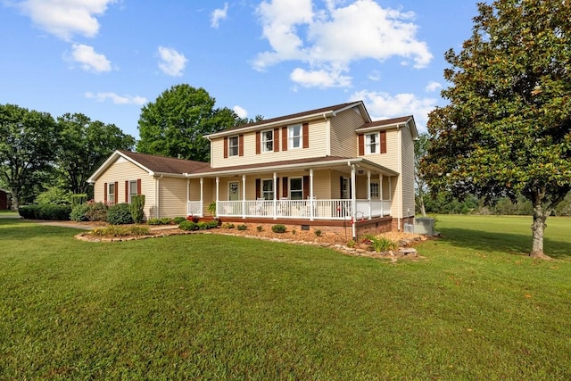 346 Spring Creek Ln, Lebanon, TN 37090 - farmhouse inspired home with a porch and a front lawn