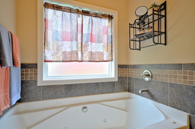 3173 Porter Hills Dr, Clarksville, TN 37043 - bathroom with plenty of natural light and a whirlpool tub
