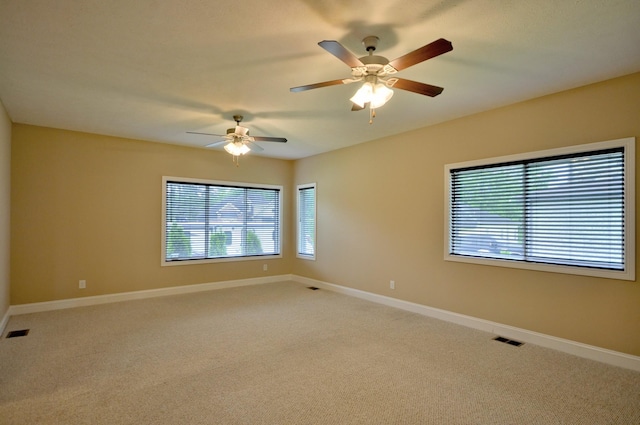 3173 Porter Hills Dr, Clarksville, TN 37043 - unfurnished room with light carpet, a ceiling fan, and baseboards