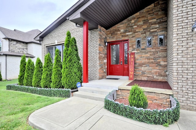 3173 Porter Hills Dr, Clarksville, TN 37043 - doorway to property featuring brick siding