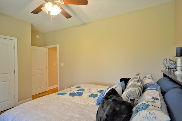 3173 Porter Hills Dr, Clarksville, TN 37043 - bedroom featuring a ceiling fan, wood finished floors, and baseboards