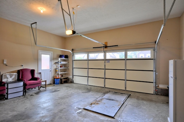 3173 Porter Hills Dr, Clarksville, TN 37043 - garage with freestanding refrigerator and a garage door opener