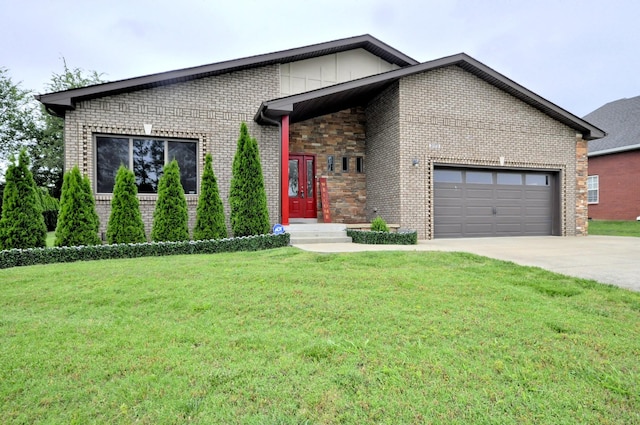 3173 Porter Hills Dr, Clarksville, TN 37043 - view of front facade featuring brick siding, an attached garage, and driveway