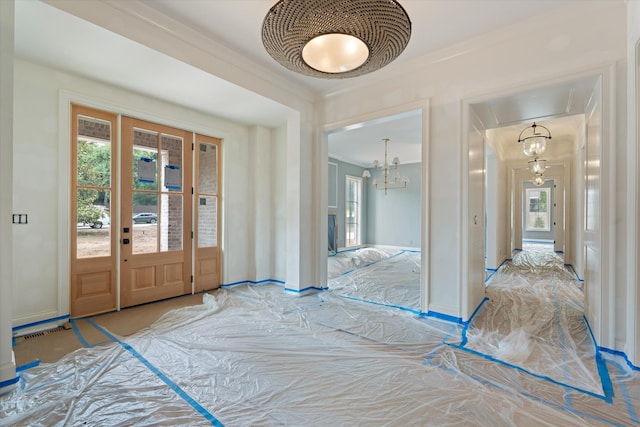 8230 Frontier Ln, Brentwood, TN 37027 - foyer entrance with healthy amount of natural light and a chandelier