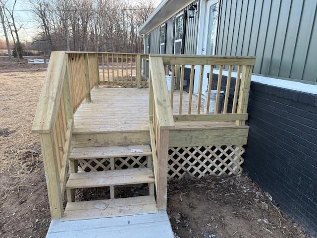406 New Rock Creek Rd, Tullahoma, TN 37388 - view of wooden terrace