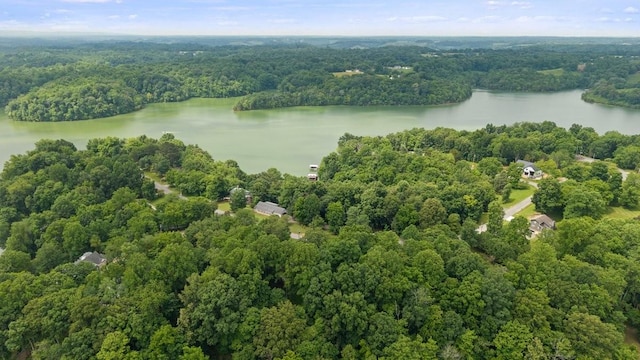 366 Huffman Park Rd, Lynchburg, TN 37352 - drone / aerial view of a heavily wooded area and a nearby body of water