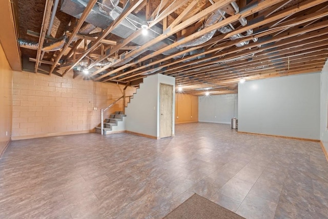 366 Huffman Park Rd, Lynchburg, TN 37352 - basement featuring stairway