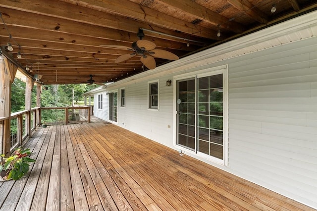 366 Huffman Park Rd, Lynchburg, TN 37352 - deck featuring ceiling fan