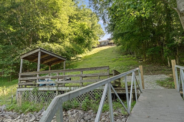 366 Huffman Park Rd, Lynchburg, TN 37352 - deck with a lawn