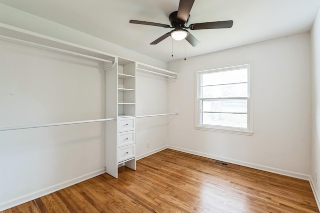 3622 Sabre Dr, Nashville, TN 37211 - walk in closet with light wood-type flooring and ceiling fan