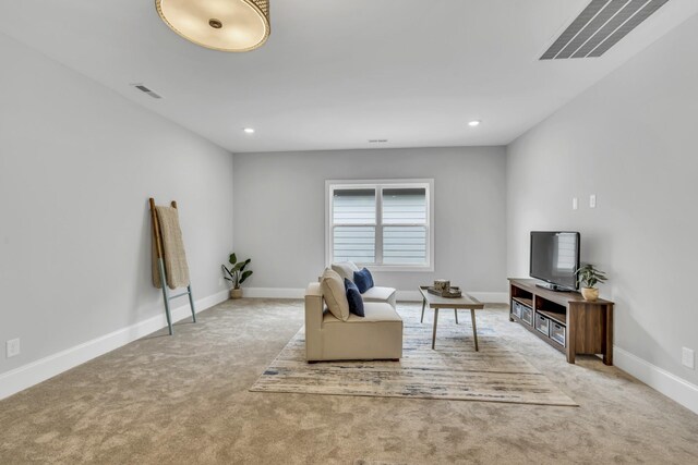 7111 Frances St, Fairview, TN 37062 - living area with carpet, baseboards, and recessed lighting