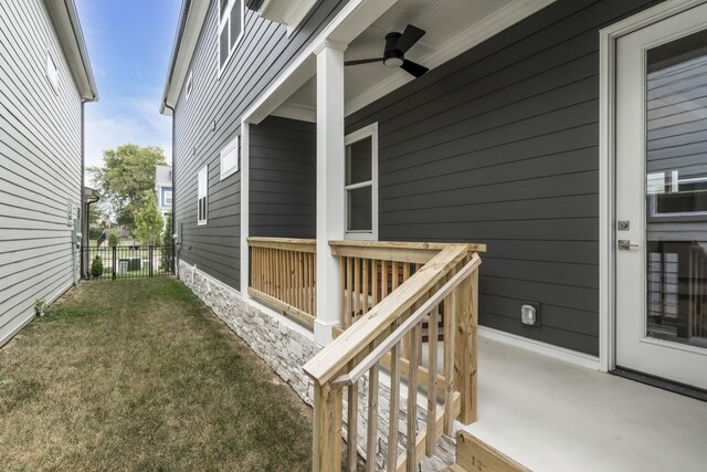 7111 Frances St, Fairview, TN 37062 - view of home's exterior with ceiling fan