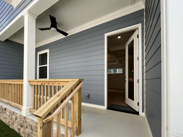 7115 Frances St, Fairview, TN 37062 - doorway to property featuring a ceiling fan
