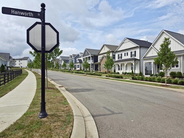 7115 Frances St, Fairview, TN 37062 - view of asphalt road featuring sidewalks, a residential view, and curbs