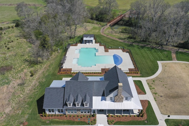 6575 Windmill Dr, College Grove, TN 37046 - view from above of property with a pool