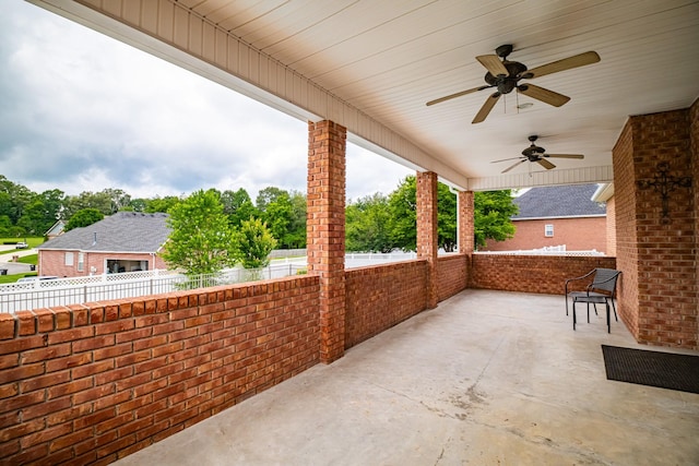 107 Hunters Ct, Tullahoma, TN 37388 - view of patio / terrace with a ceiling fan