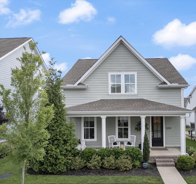 3204 Vinemont Dr, Thompsons Station, TN 37179 - view of front of property with a shingled roof and a porch