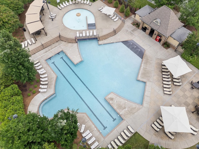 3204 Vinemont Dr, Thompsons Station, TN 37179 - community pool featuring a patio