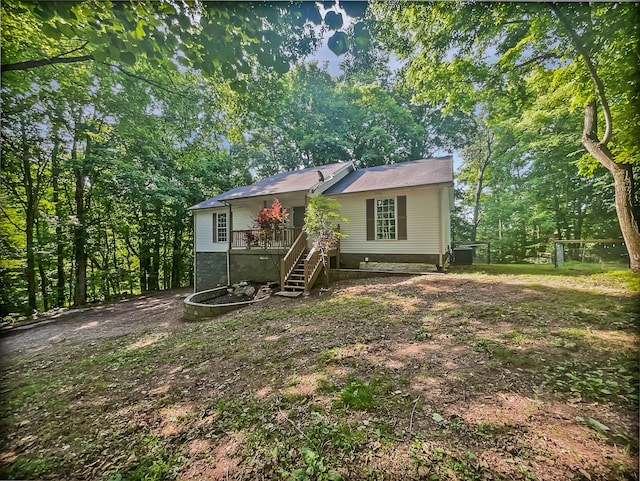 108 Nancy Ave, Pleasant View, TN 37146 - back of property with stairs and a deck