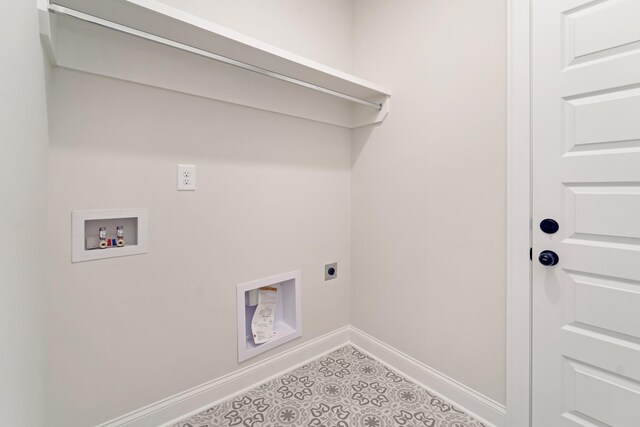 7321 Katherine Ct, Fairview, TN 37062 - laundry area featuring washer hookup, hookup for an electric dryer, and baseboards
