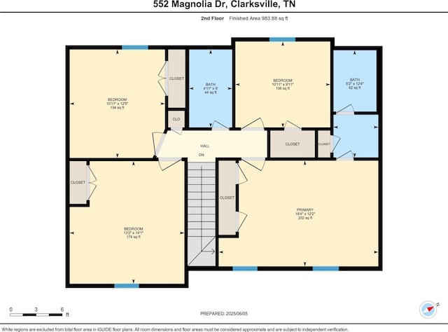 552 Magnolia Dr, Clarksville, TN 37042 - room layout