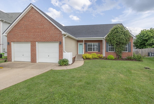 1905 Bugle Ct, Spring Hill, TN 37174 - view of front of property featuring brick siding, an attached garage, concrete driveway, and a shingled roof