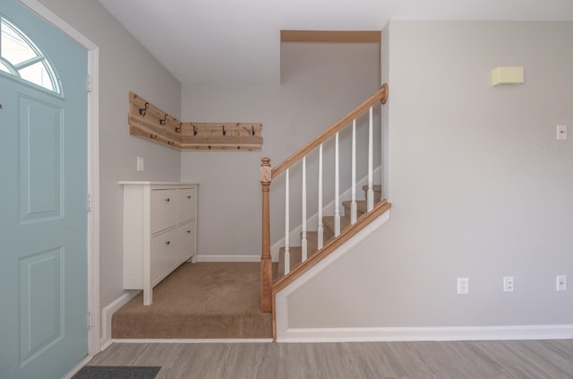 1905 Bugle Ct, Spring Hill, TN 37174 - entryway featuring stairs and wood finished floors