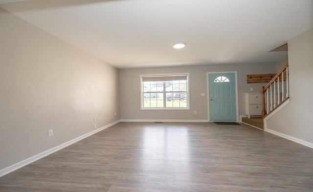 1905 Bugle Ct, Spring Hill, TN 37174 - entrance foyer with wood finished floors and stairway