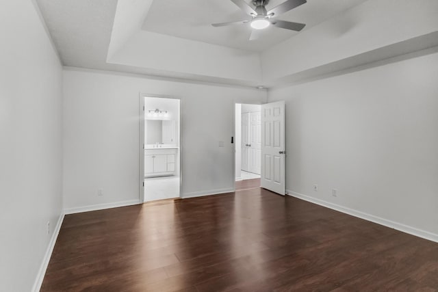 929 Chaparral Dr, Lebanon, TN 37087 - empty room with ceiling fan, wood finished floors, and baseboards