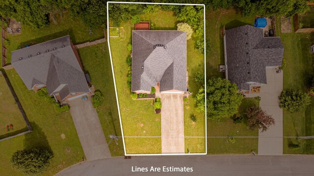 929 Chaparral Dr, Lebanon, TN 37087 - aerial overview of property's location with property parcel outlined