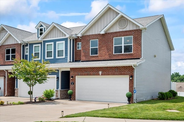 2183 Nectar Ln, Columbia, TN 38401 - view of front of property with board and batten siding, a shingled roof, and concrete driveway