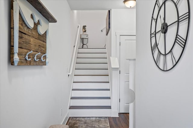 2183 Nectar Ln, Columbia, TN 38401 - stairs featuring wood finished floors and baseboards