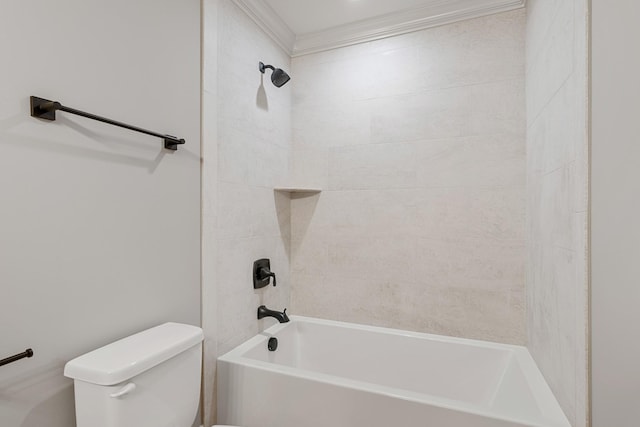 333 Burris Rd, Mount Juliet, TN 37122 - full bath with toilet, shower / washtub combination, and ornamental molding