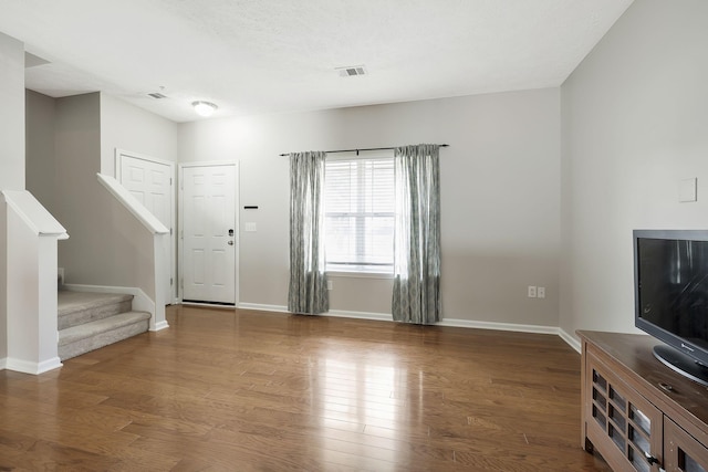 2012 Arum Ct, Spring Hill, TN 37174 - foyer with wood finished floors, baseboards, and stairs